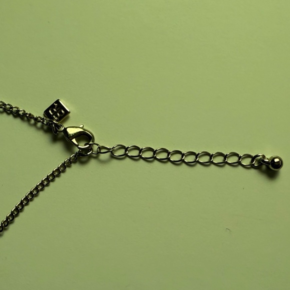 Simple elegant silver-tone chain with spaced beads long necklace - Picture 3 of 5